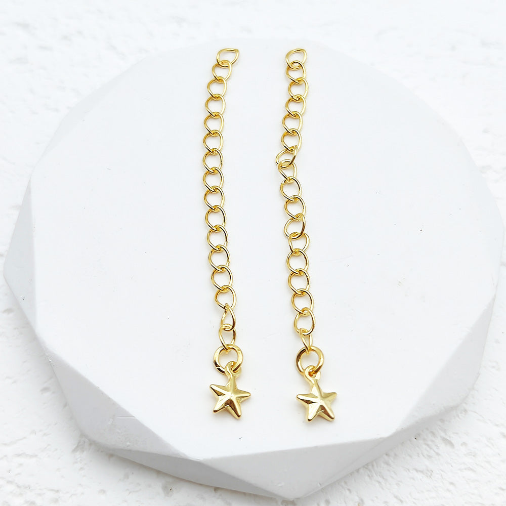 #Tail Chain 10Pcs Golden Platinum Plating 18K Jewelry Accessories For DIY