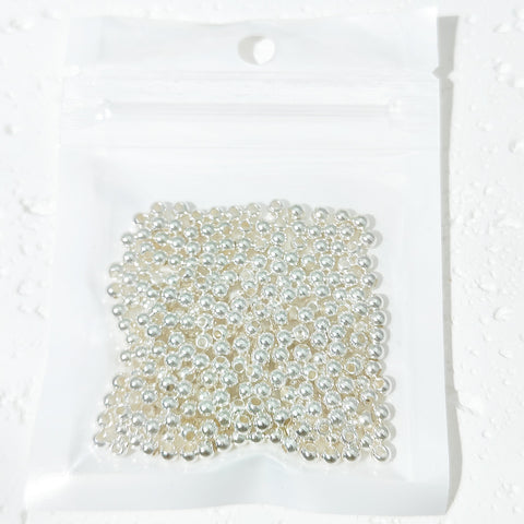 # 3mm Spacer Plating 18K  Golden/Silvery Accessories For DIY Jewelry Accessories