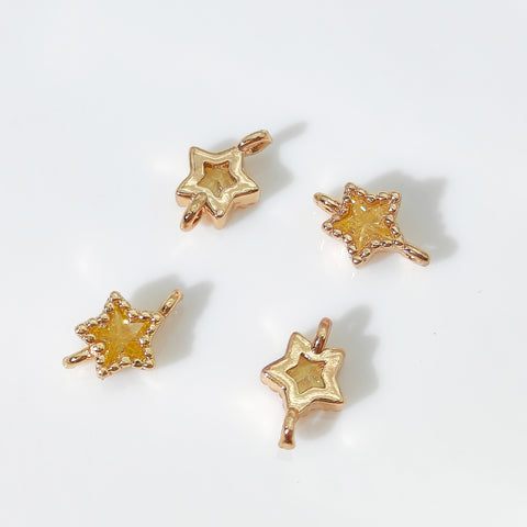 #Zircon Stars Gold Plating Jewelry Accessories For DIY