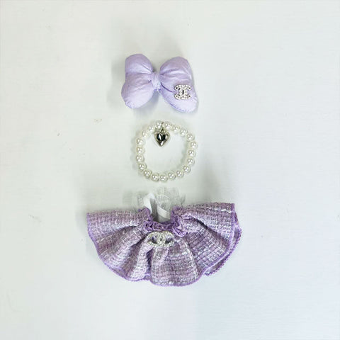 Labubu's clothes cc and diro skirt and some accessories 17cm Doll clothes