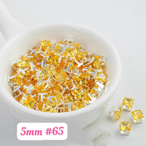 #5mm Cube Rhinstones Charms For DIY Jewelry Accessories