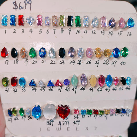 #4mm Triangle Rhinstones Charms For DIY Jewelry Accessories