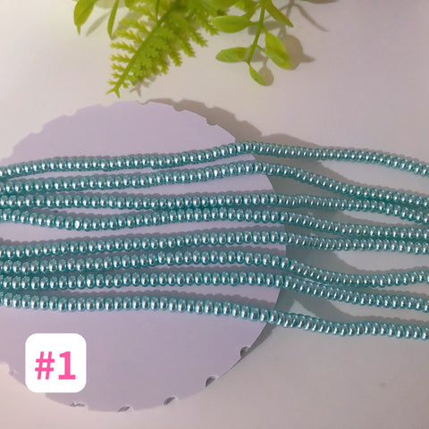 #4mm Glass Shell Wheel Beads