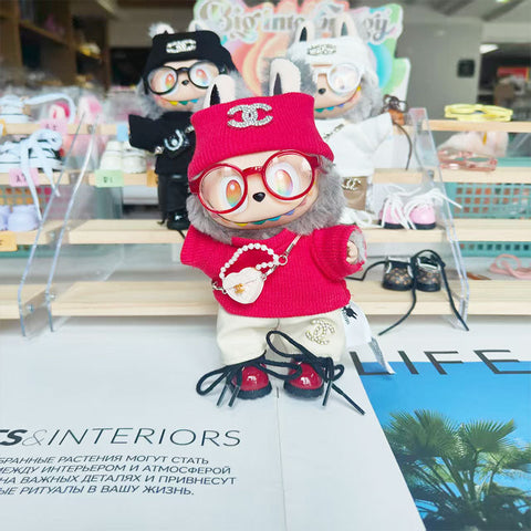 Labubu's clothes cc Sweaters and some accessories 17cm Doll clothes