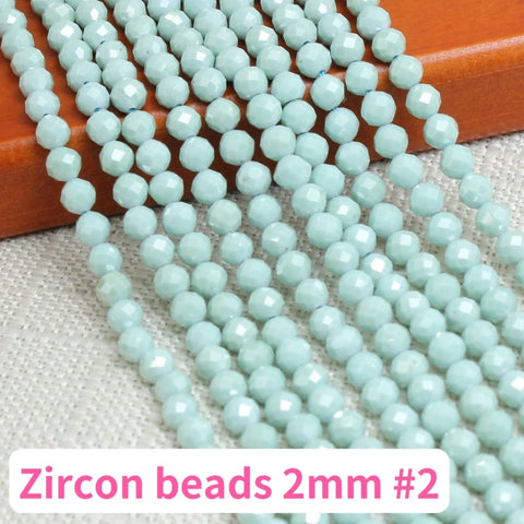 Zircon bead 2mm Accessories