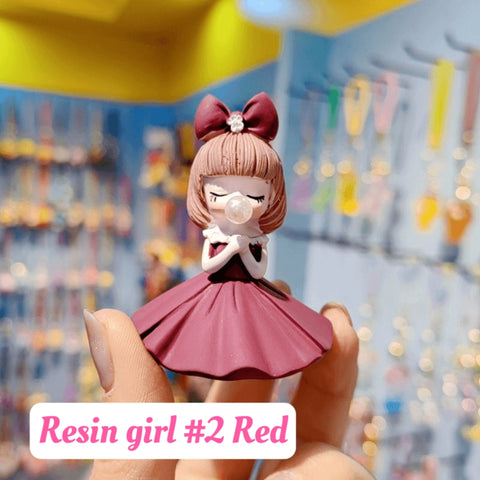 #Resin Girls for Key chain charms and accessories
