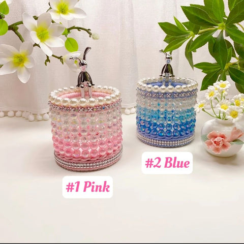 #Handmade Flower Basket Material Bag DIY Table Ornaments Storage