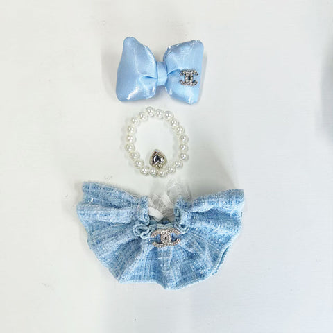 Labubu's clothes cc and diro skirt and some accessories 17cm Doll clothes