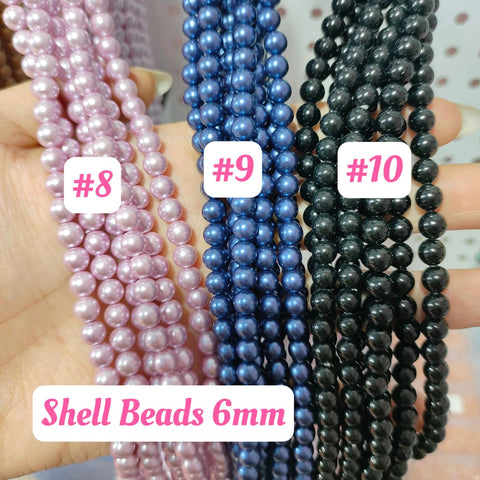 # 6mm Shell Beads For diy Accessories and Charms