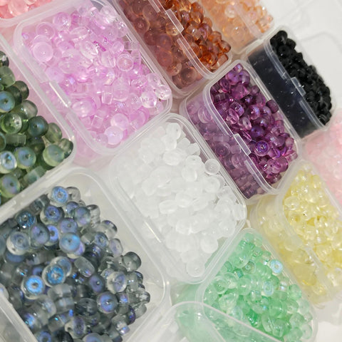 #6mm Glass Wheel Beads Charms For DIY Jewelry Accessories