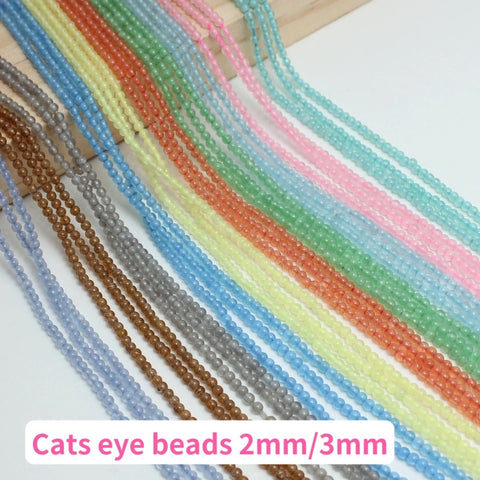 Cats eye beads 2mm/3mm accessories