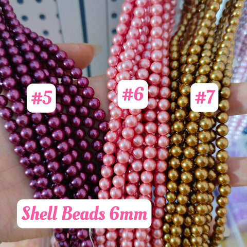 # 6mm Shell Beads For diy Accessories and Charms