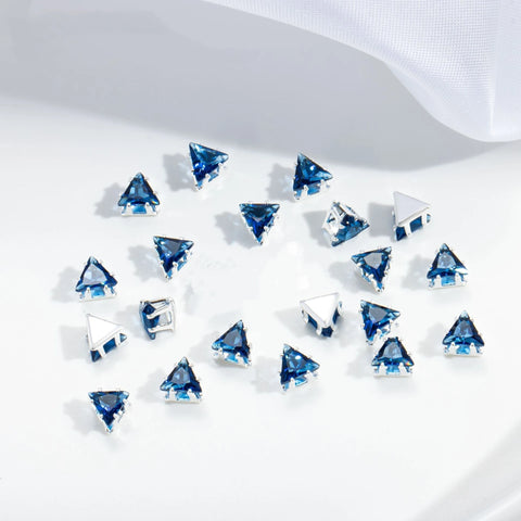 #4mm Triangle Rhinstones Charms For DIY Jewelry Accessories