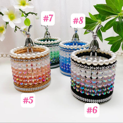 #Handmade Flower Basket Material Bag DIY Table Ornaments Storage