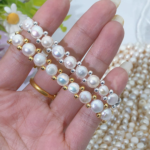 #Four Holes pearls Bracelets charms and accessories
