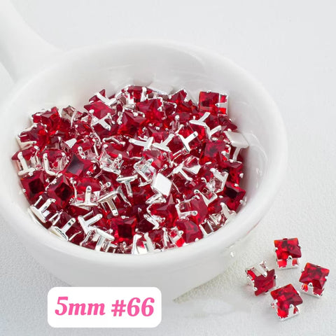 #5mm Cube Rhinstones Charms For DIY Jewelry Accessories