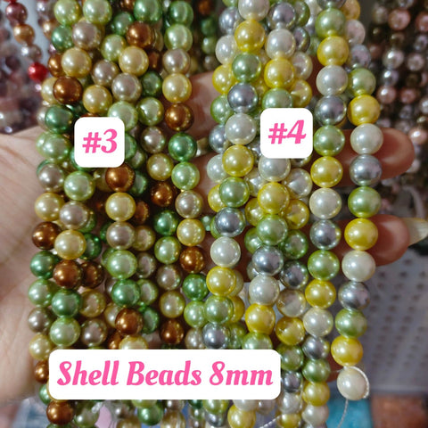 # 8mm Shell Beads For diy Accessories and Charms