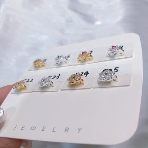 #C15-C25 Three Holes Spacers Charms For DIY Jewelry Accessories