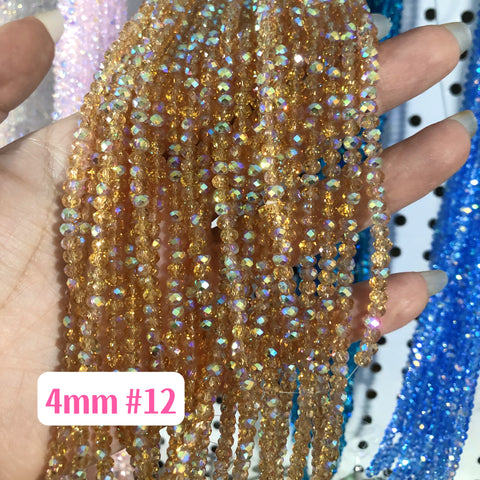 4 mm Glass Disco Beads
