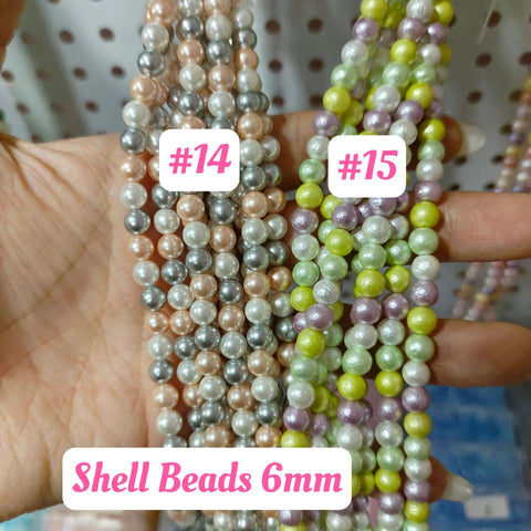# 6mm Shell Beads For diy Accessories and Charms