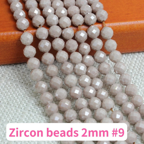Zircon bead 2mm Accessories