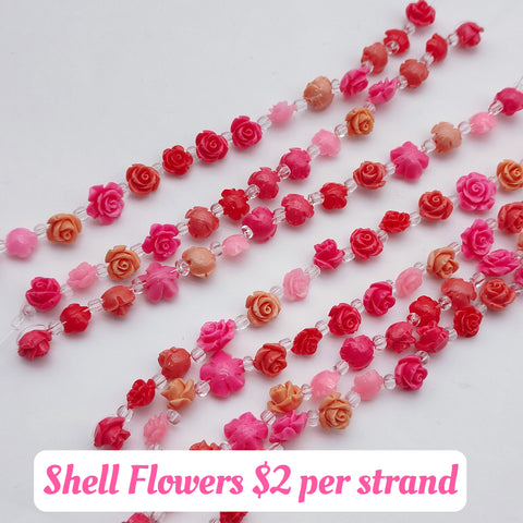 # Shell Flowers Charms For DIY Jewelry Accessories