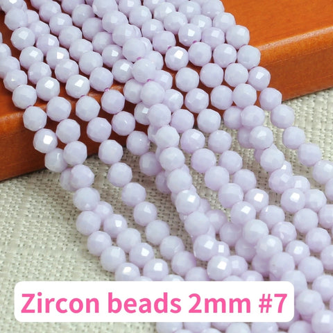 Zircon bead 2mm Accessories