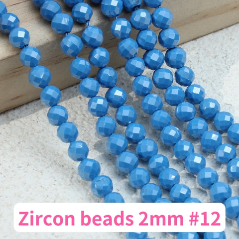 Zircon bead 2mm Accessories