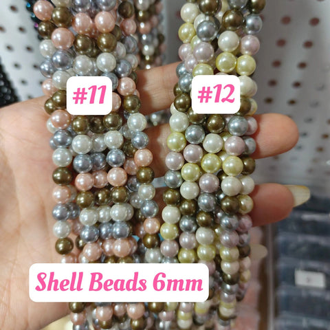 # 6mm Shell Beads For diy Accessories and Charms