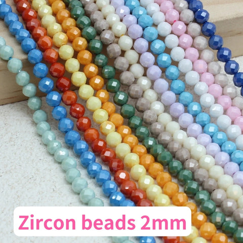 Zircon bead 2mm Accessories