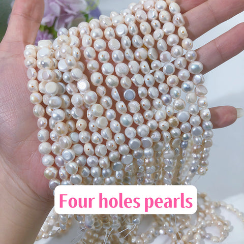 #Four Holes pearls Bracelets charms and accessories