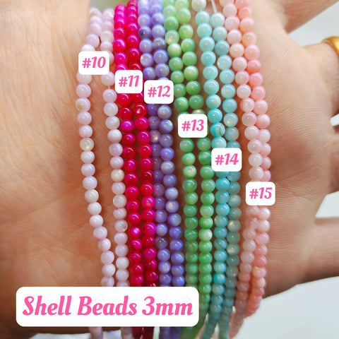 #3mm Shell Beads Charms For DIY Jewelry Accessories