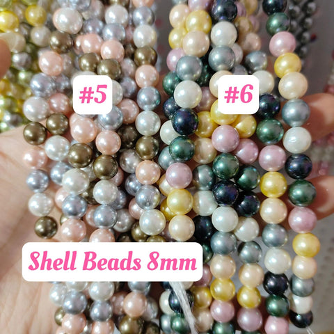 # 8mm Shell Beads For diy Accessories and Charms