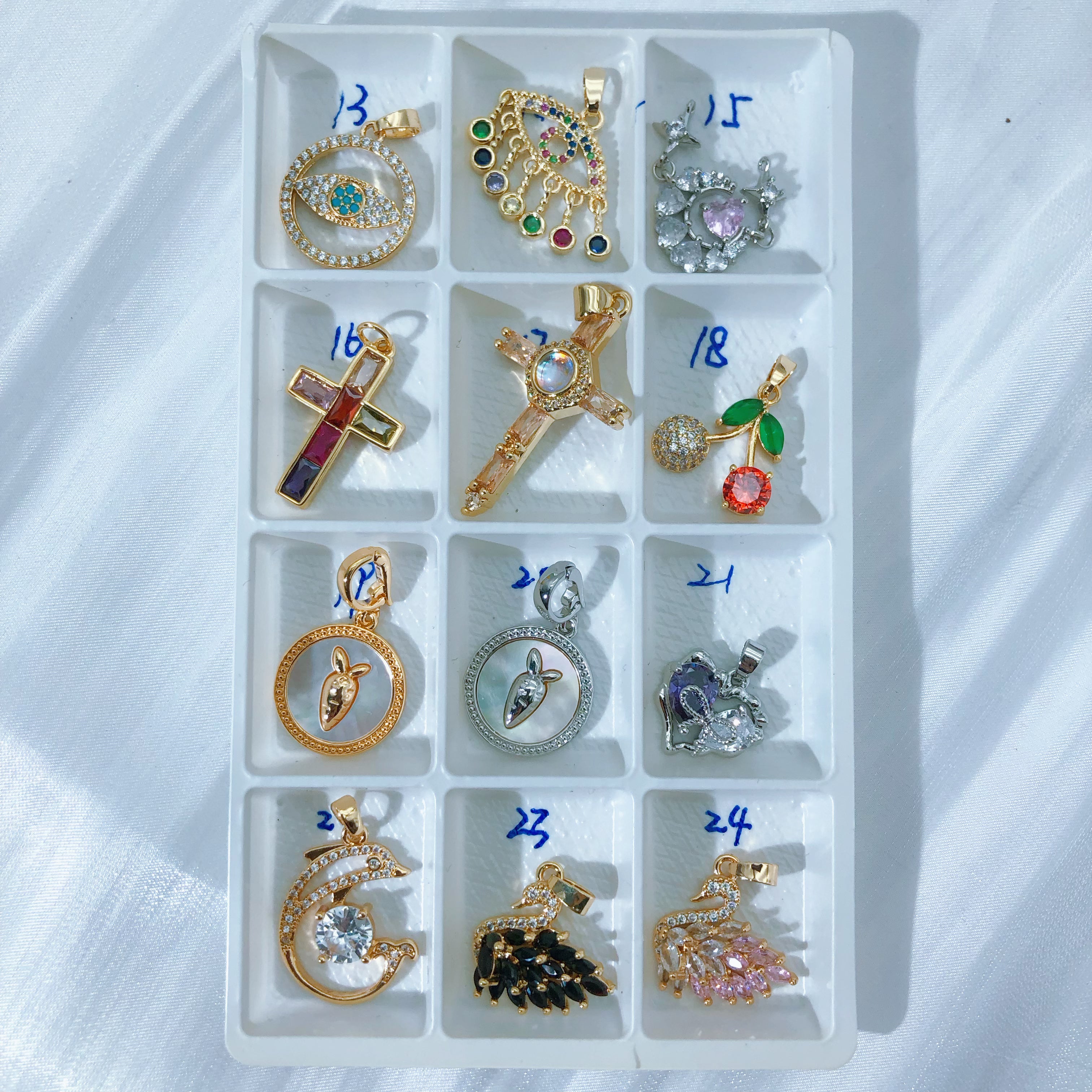 #P13~P24 Pendant Charms For DIY Jewelry Accessories