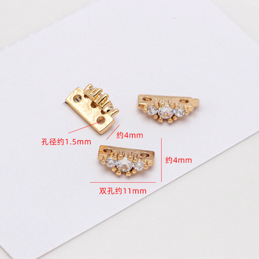 #C9 TWO Holes Spacers Charms For DIY Jewelry Accessories