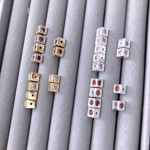 # Cube Spacers Charms For DIY Jewelry Accessories