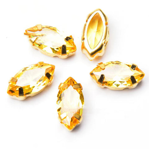 # Zircon Oval Spacers 5*10mm Charms For DIY Jewelry Accessories