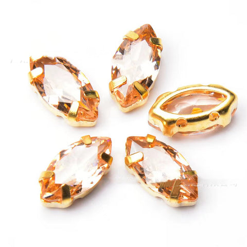 # Zircon Oval Spacers 5*10mm Charms For DIY Jewelry Accessories