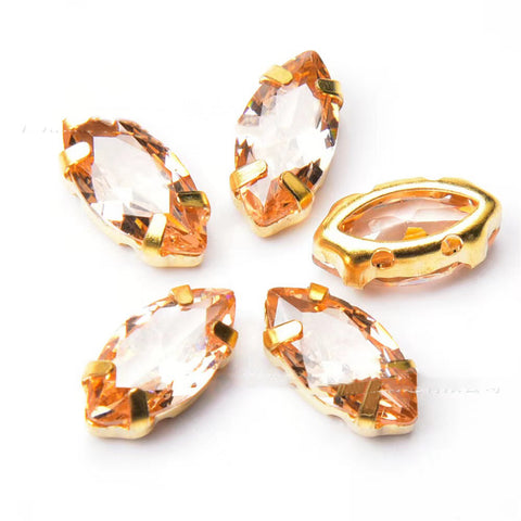 # Zircon Oval Spacers 5*10mm Charms For DIY Jewelry Accessories