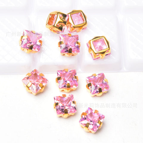 # Zircon Spacers Charms For DIY Jewelry Accessories