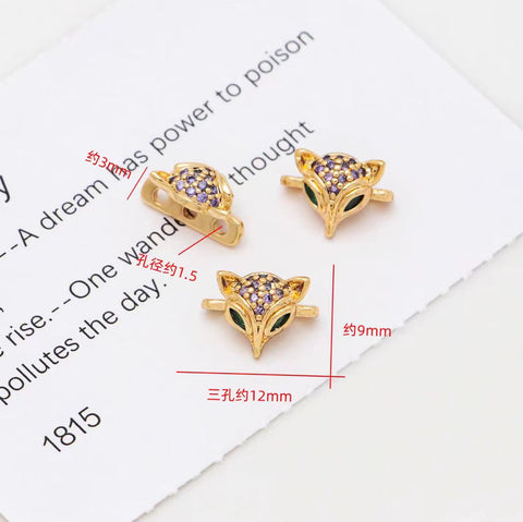 #T4 T5 Three Holes  Spacers Charms For DIY Jewelry Accessories