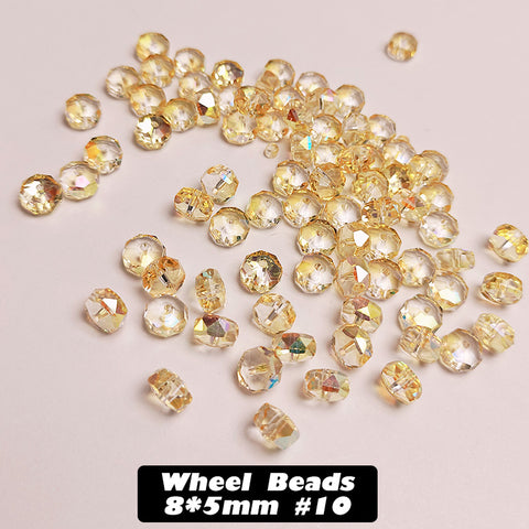 Wheel Beads Glass Beads for DIY Bracelet