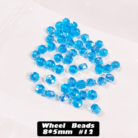 Wheel Beads Glass Beads for DIY Bracelet