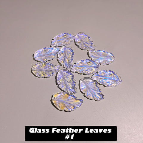 BOGO Glass Feather Leaves