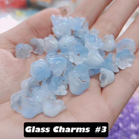 Glass Charms Lily of the valley  bogo
