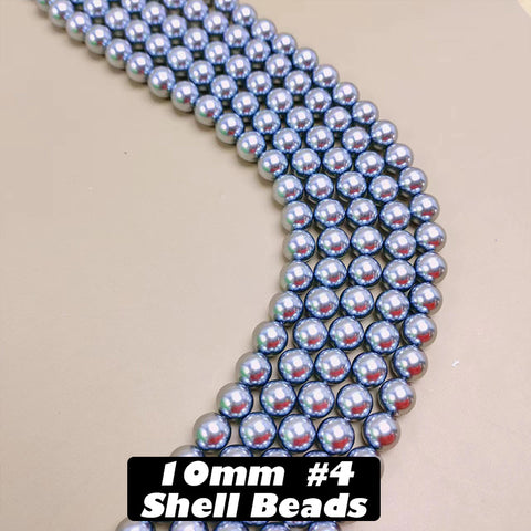 One Strip 10mm Shell Beads