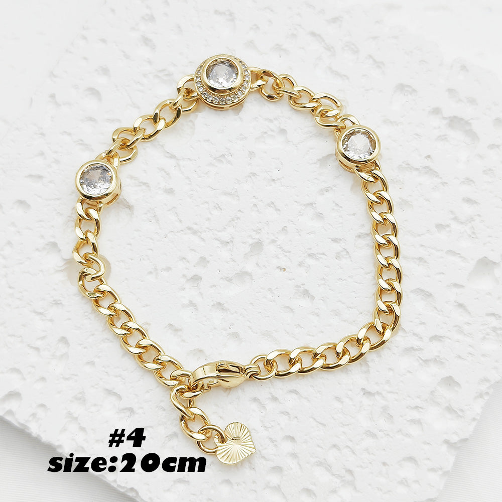 18k Gold Plated Zircon Bracelet