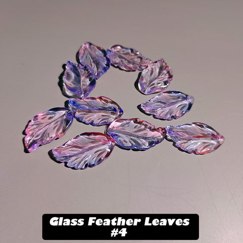 BOGO Glass Feather Leaves