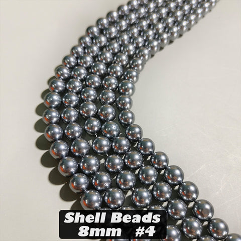 One Strip 8mm Shell Beads