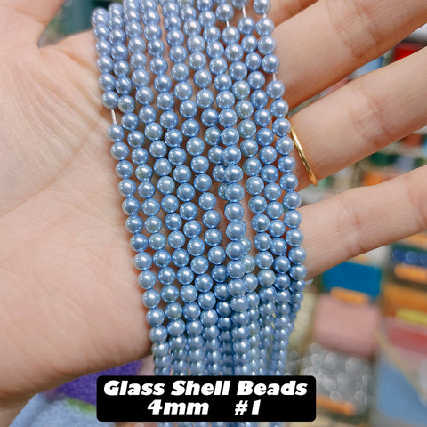 BOGO Glass Shell Beads